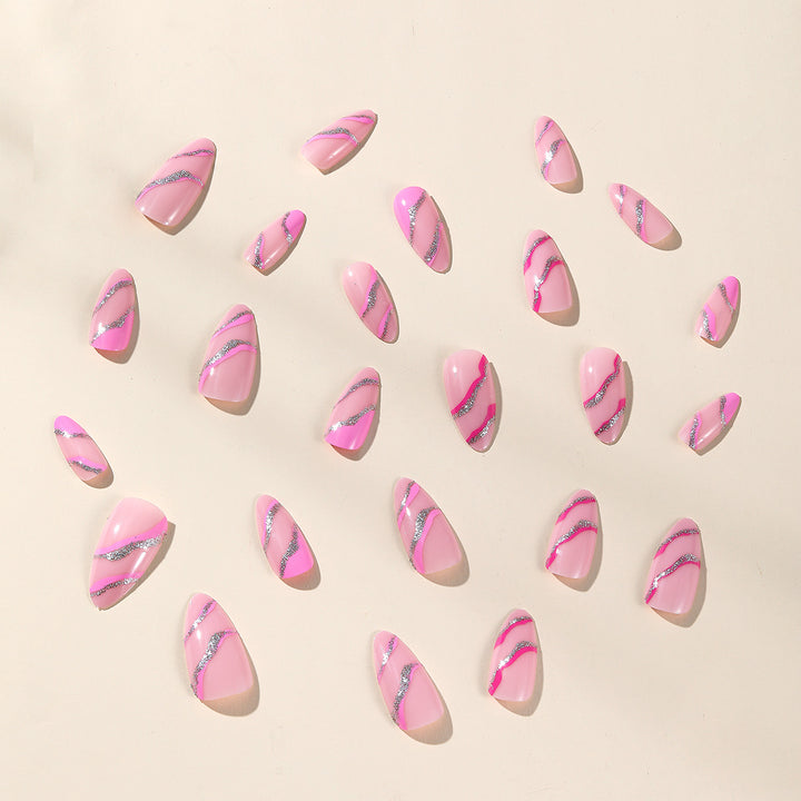 Stylish Glittery Stiletto Nail Art Kalsten