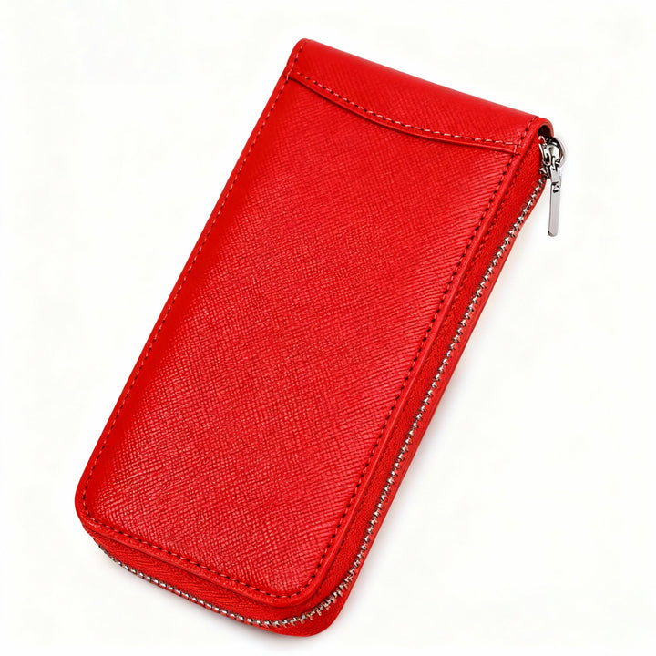 Zippered Leather Phone Pouch Kalsten