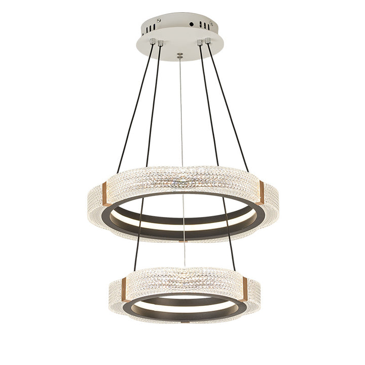Elegant Double Ring Pendant Light