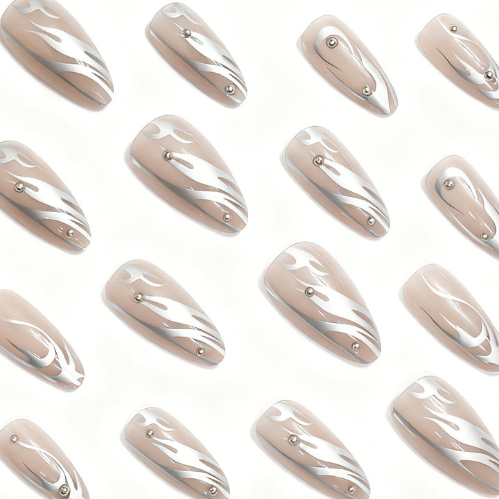 Artistic Abstract Acrylic Nail Enhancements Kalsten