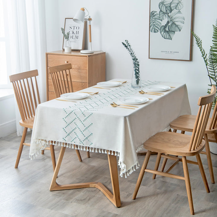 Bohemian Leaf Pattern Tablecloth