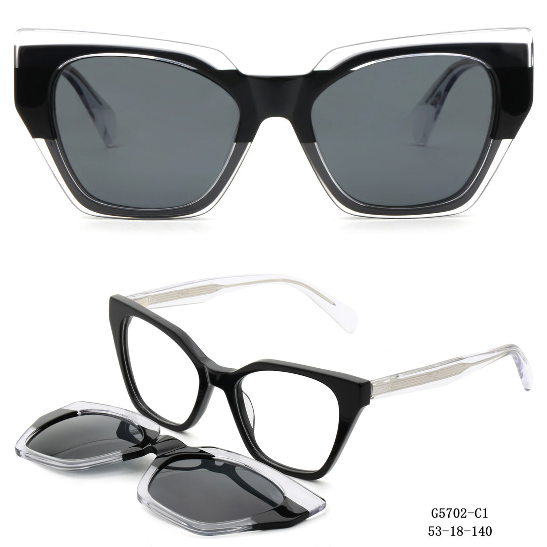 Women's striking oversized sunglasses with removable lenses Kalsten