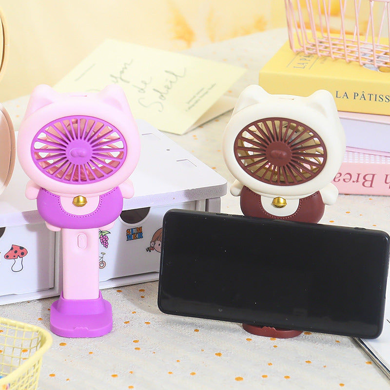 Ladies handheld fan in playful animal design Kalsten
