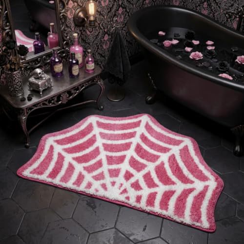 Spider web theme Bath mat