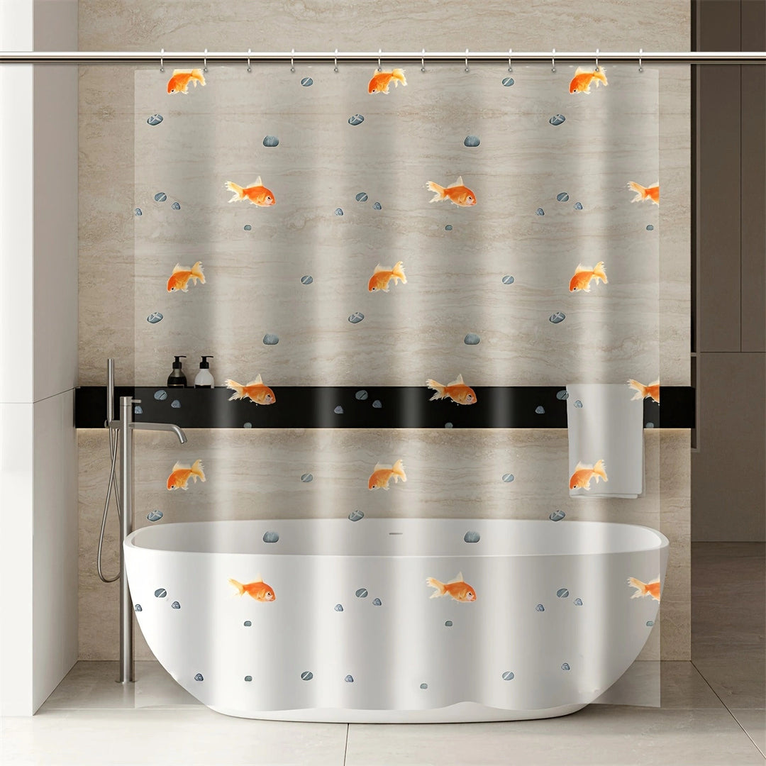 Goldfish Pattern Shower Curtain Kalsten