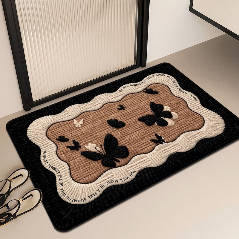 Floral Embroidered Area Mat
