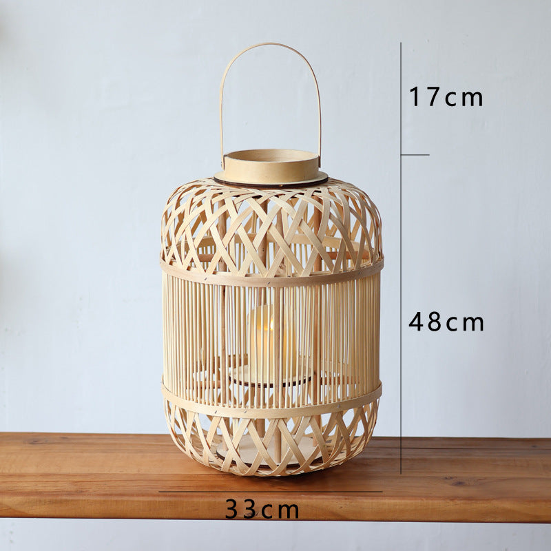 Stylish Rattan Lantern Kalsten