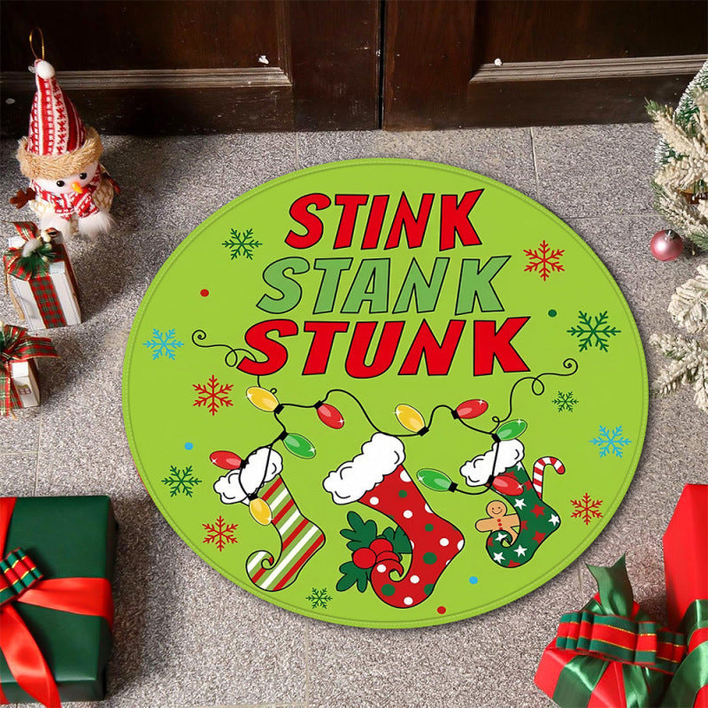 Christmas-Themed Decorative Area Mat