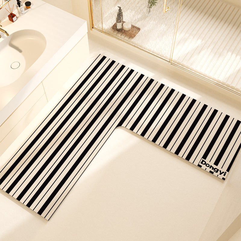 L-Shaped Soft Bath Mat Kalsten