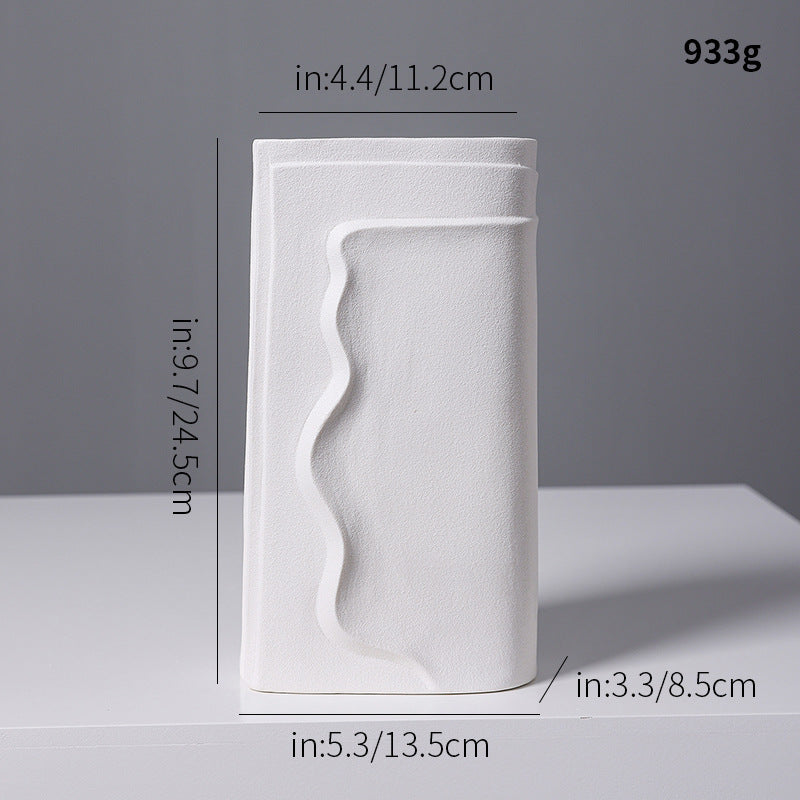 Textured Abstract Ceramic Vase Kalsten