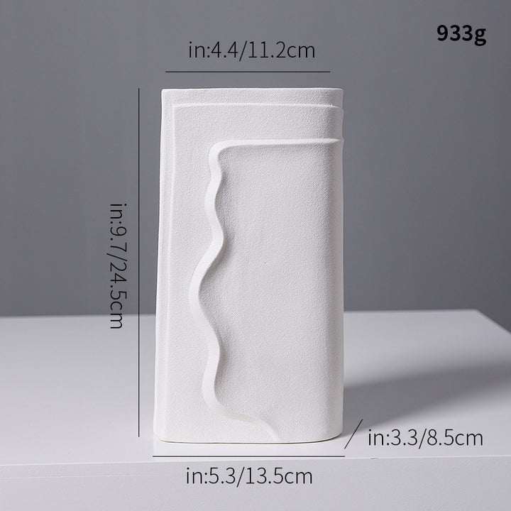 Textured Abstract Ceramic Vase Kalsten