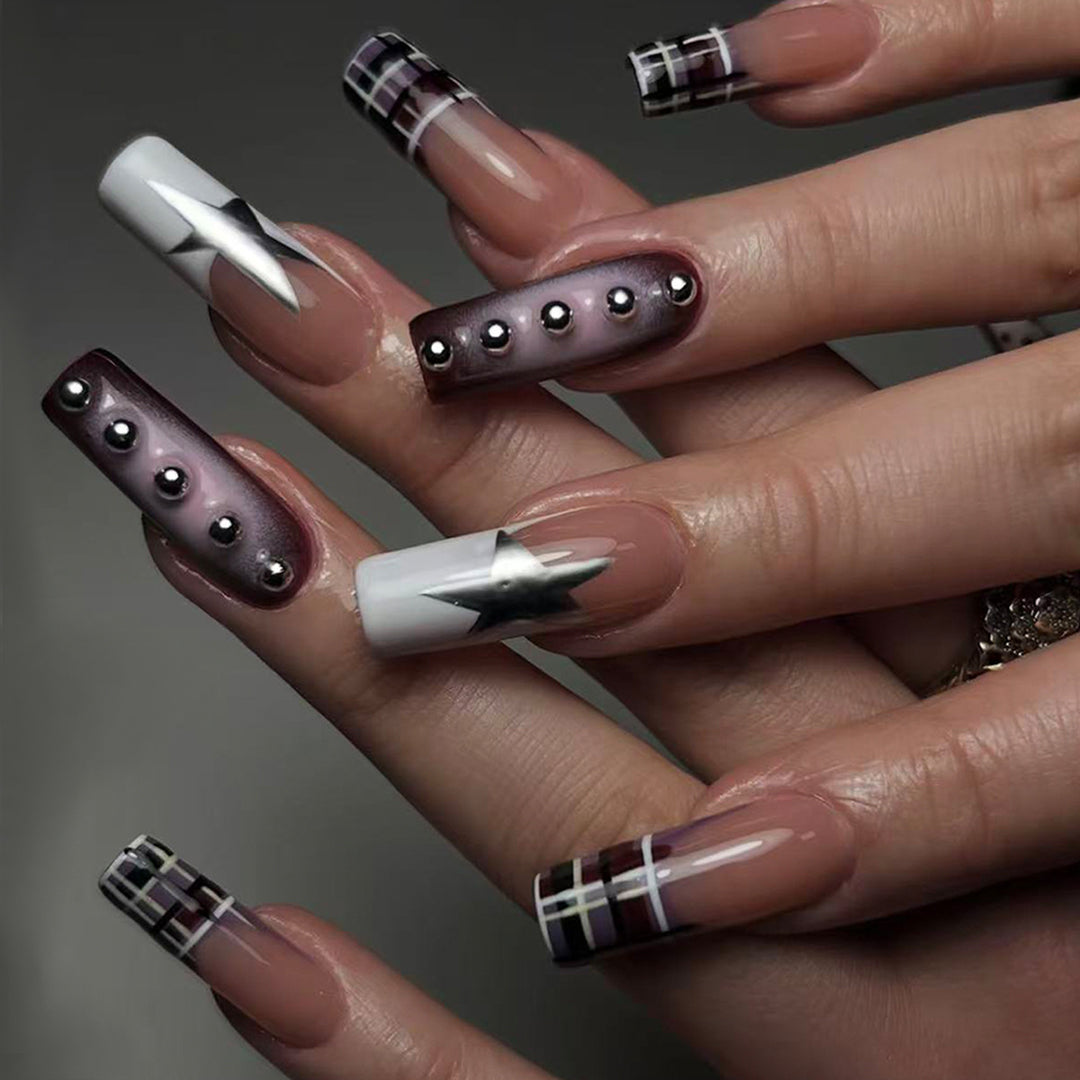 Artificial nails with elegant geometric design Kalsten