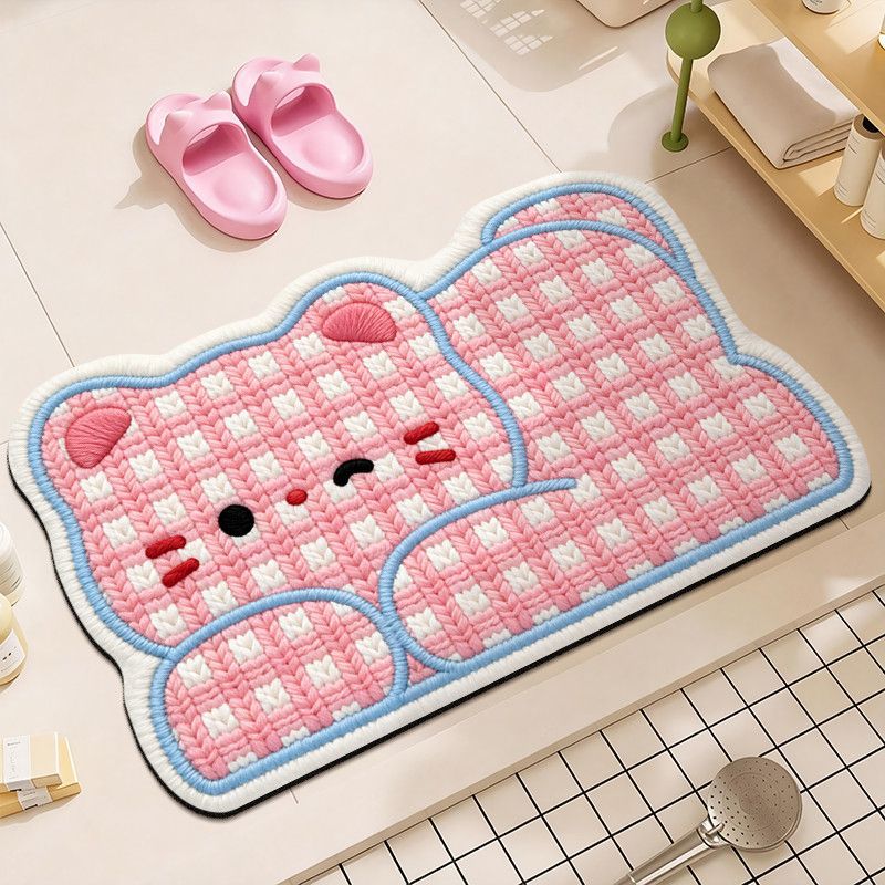 Cute Plush Bear Bath Mat Kalsten