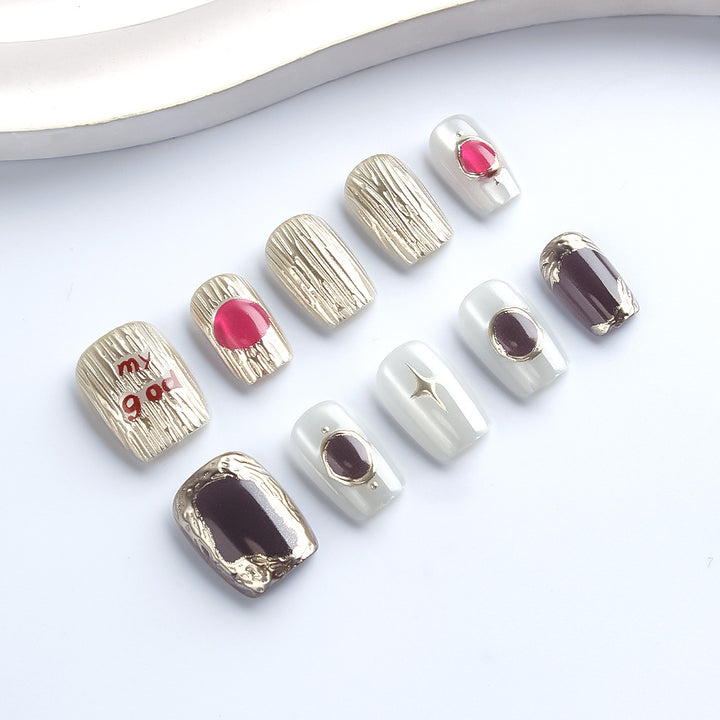 Decorative Luxury Press-On Nail Art Kalsten