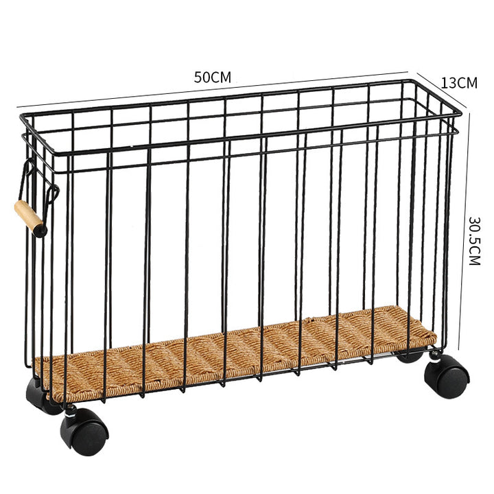 Unisex Modern Storage Basket with Wheels Kalsten