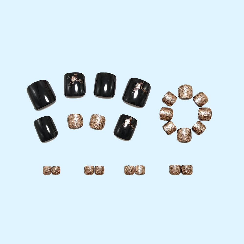 Glitter-accented artificial nails Kalsten