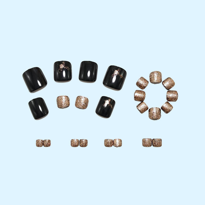 Glitter-accented artificial nails Kalsten