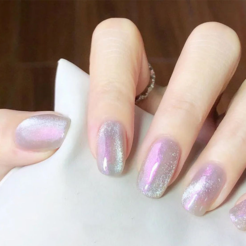 Shimmering Press-On Nail Set Kalsten
