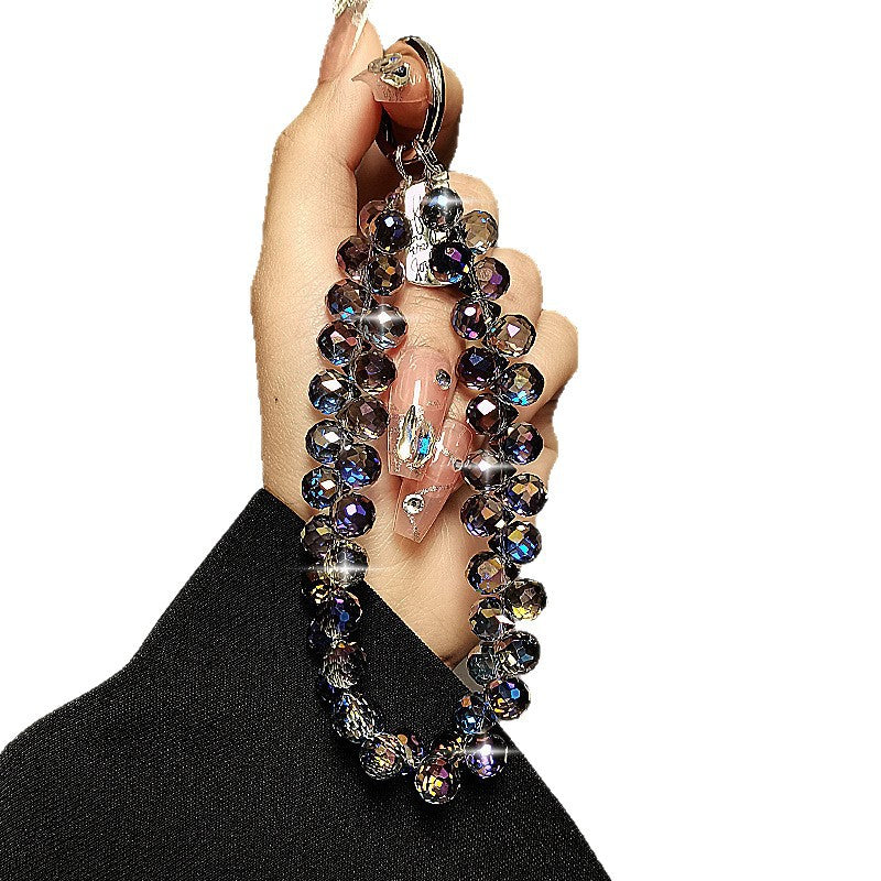Decorative Crystal Beaded Charm Keychain Kalsten