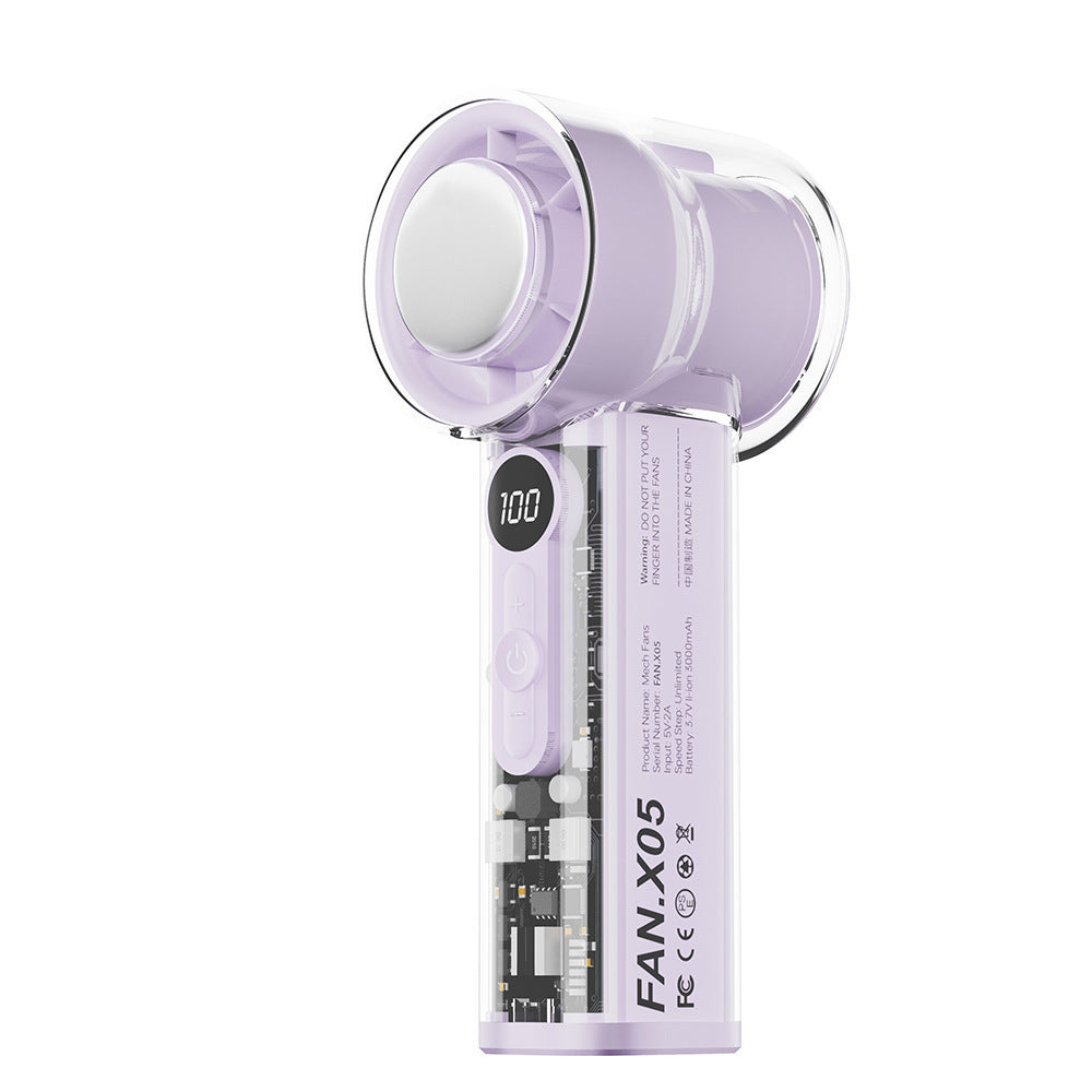 Ladies portable mini high-speed fan with LCD display Kalsten
