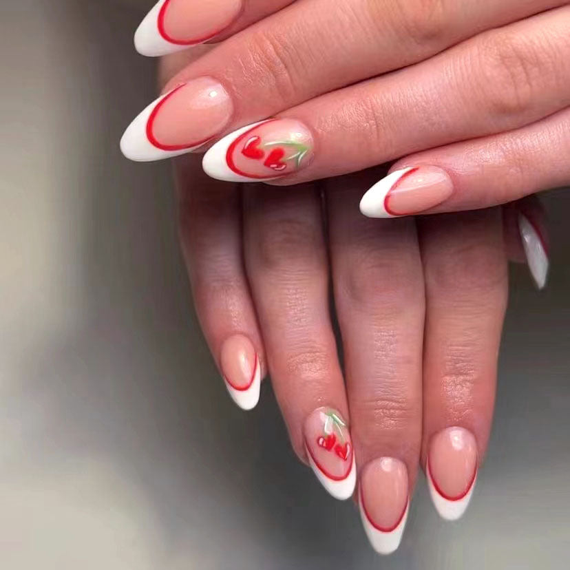 Creative Cherry-Inspired Nail Art