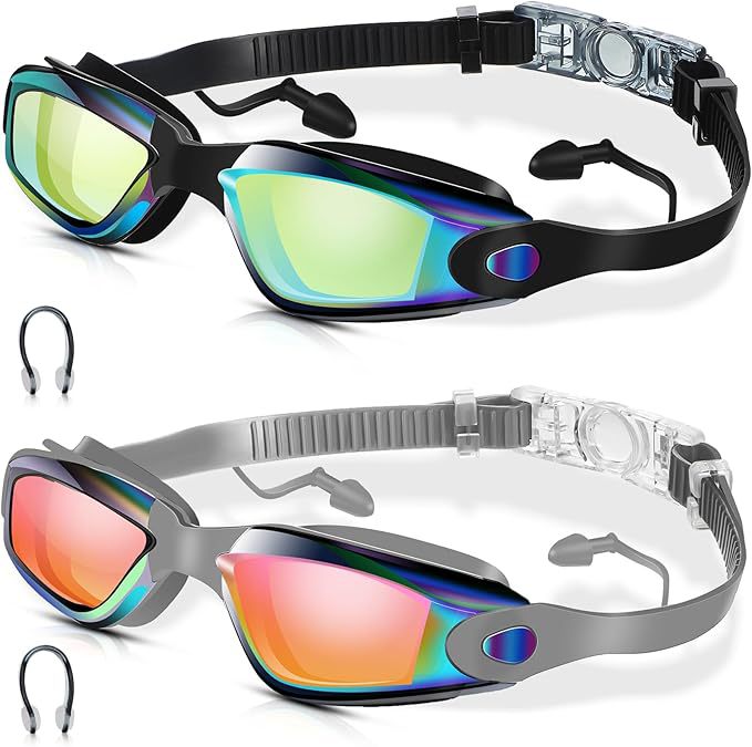 High-quality swimming goggles with anti-fog and UV protection technology Kalsten