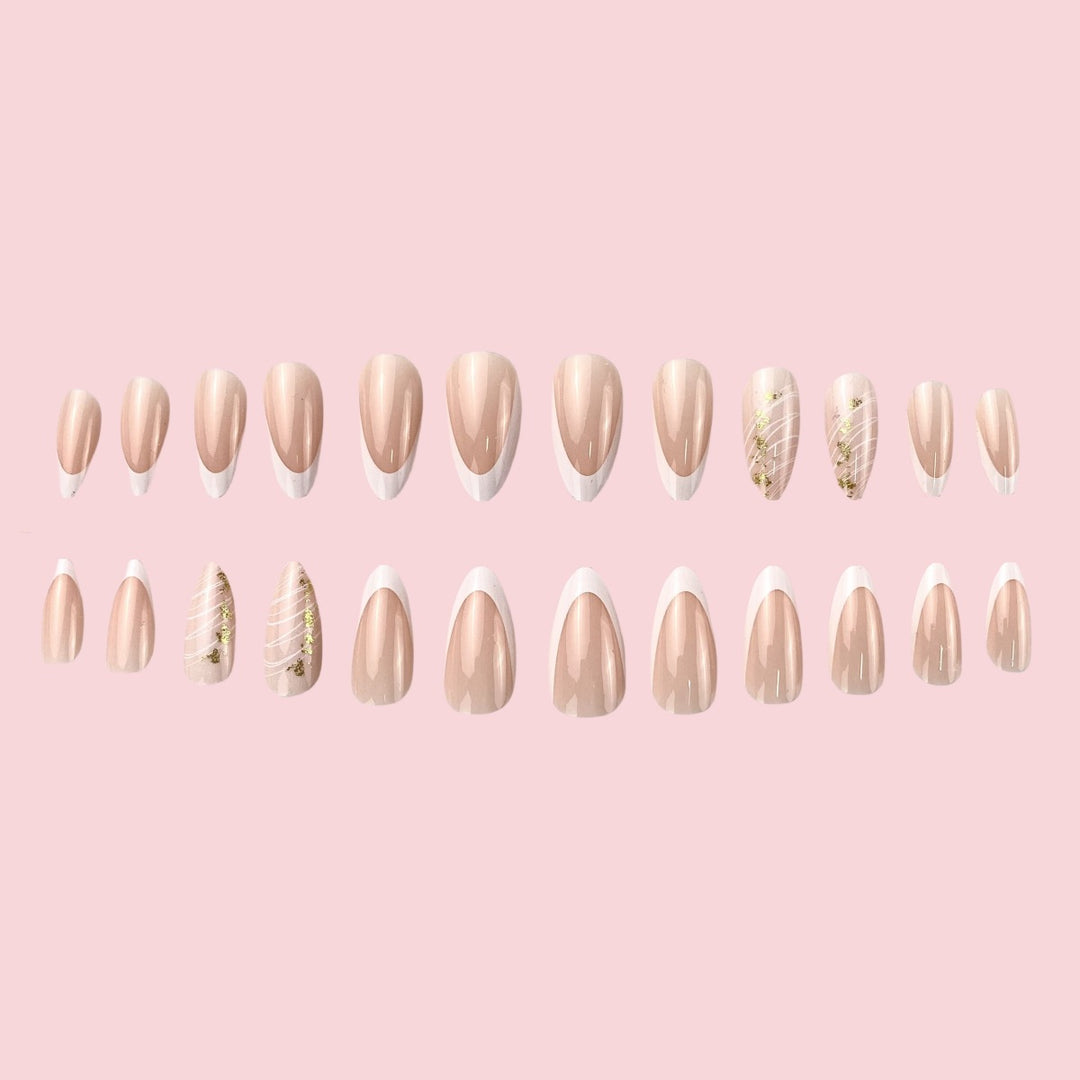 Elegant French Tip Nail Art Design Kalsten
