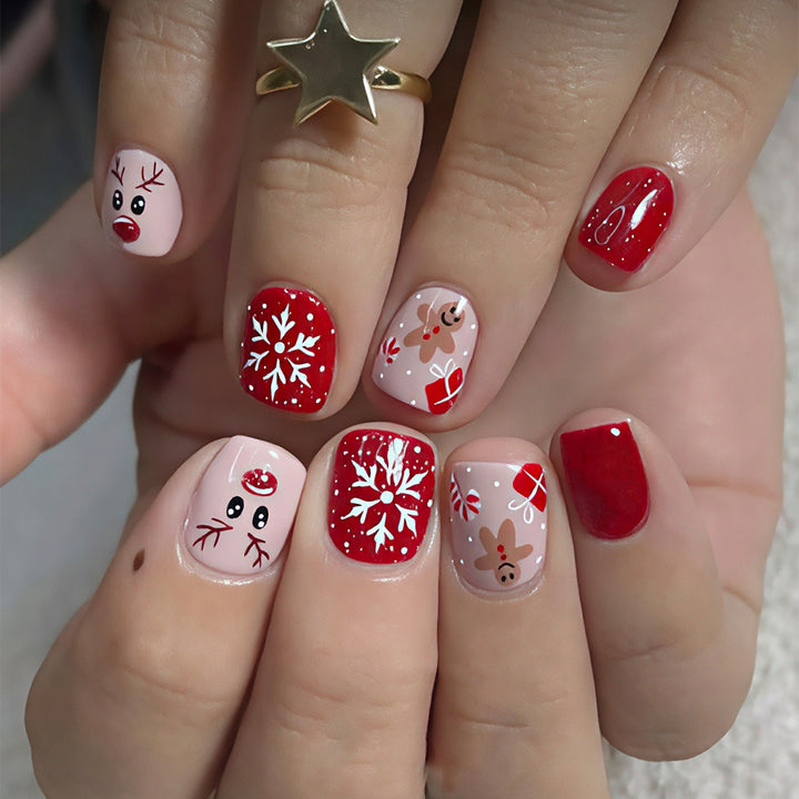 Festive Themed Press-On Nail Art Set Kalsten 1788858489
