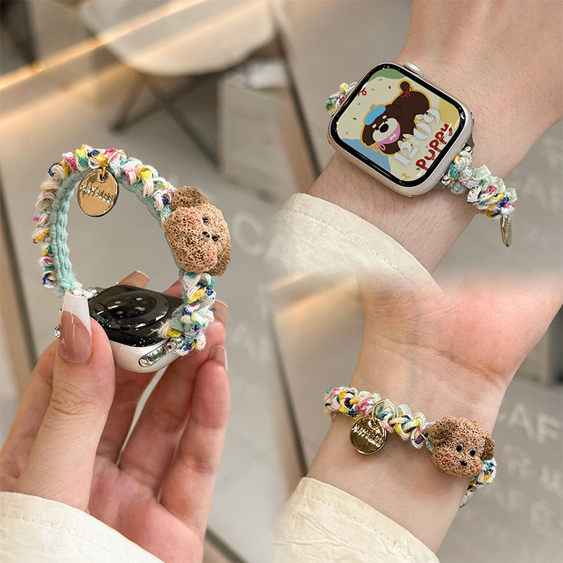 Cute Plush Dog Charm Bracelet Kalsten