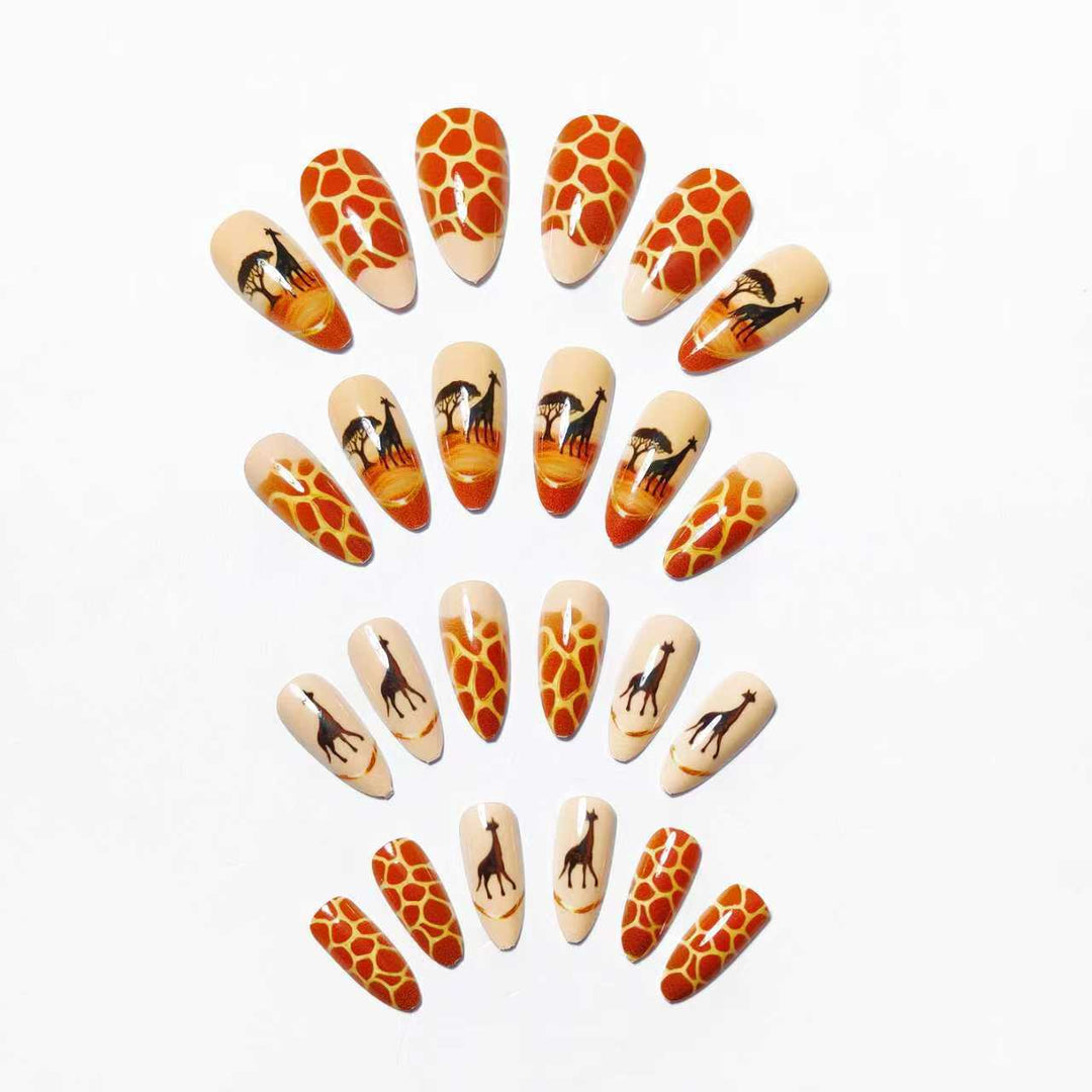 Artistic Safari-Themed Nail Art Kalsten