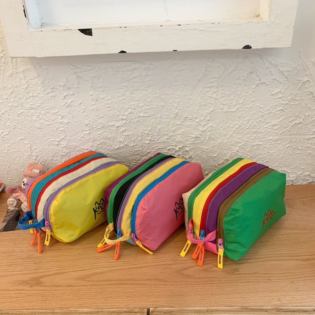 Multi-Zipper Cosmetic Bag Kalsten