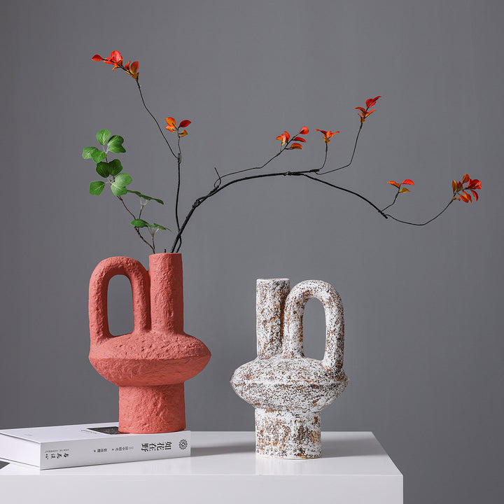 Artistic Stoneware Decorative Vase