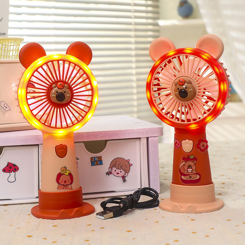 Women's Portable Hand Fan in Charming Animal Design Kalsten