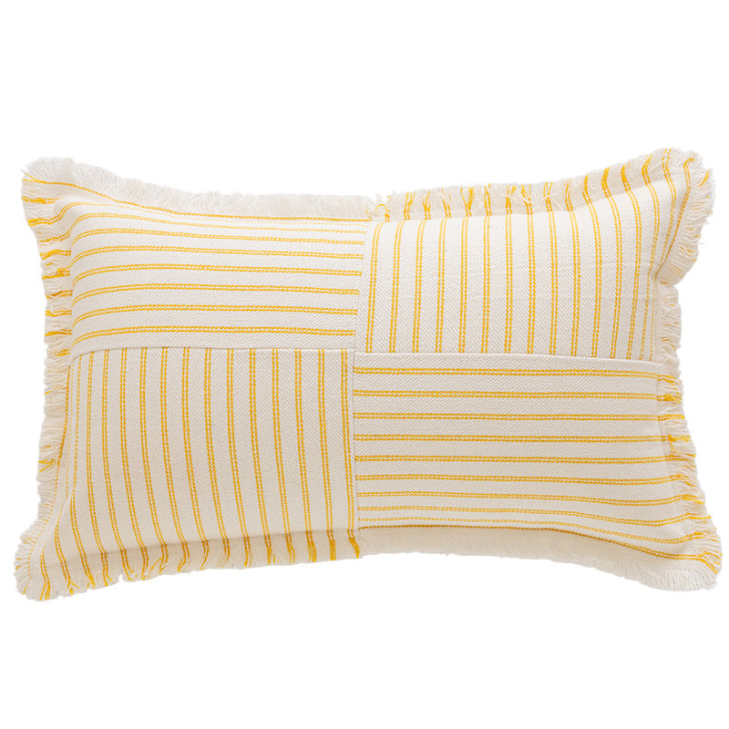 Textured Stripe Decorative Throw Pillow