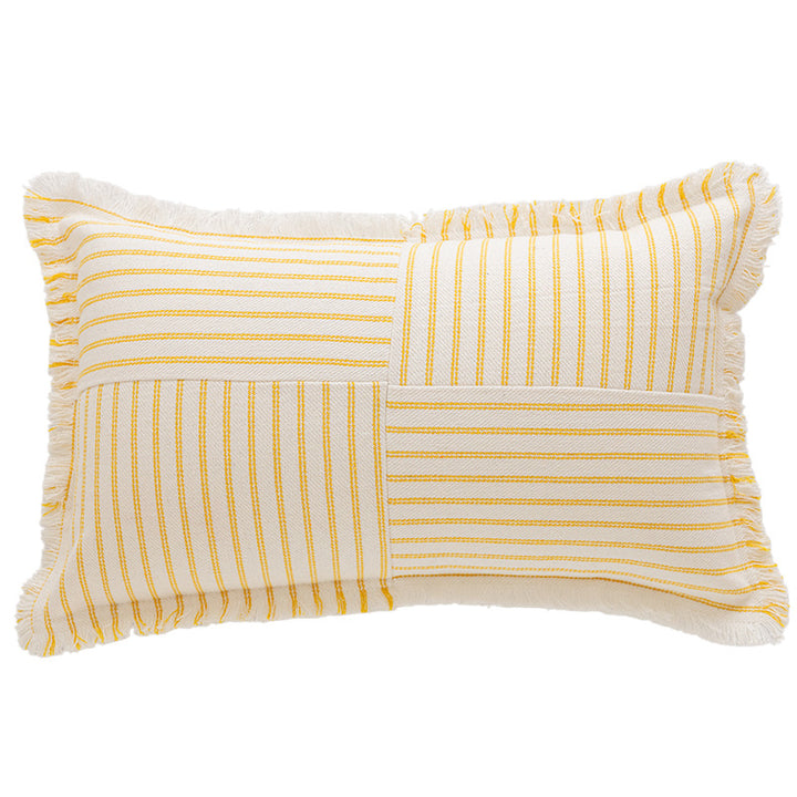 Textured Stripe Decorative Throw Pillow