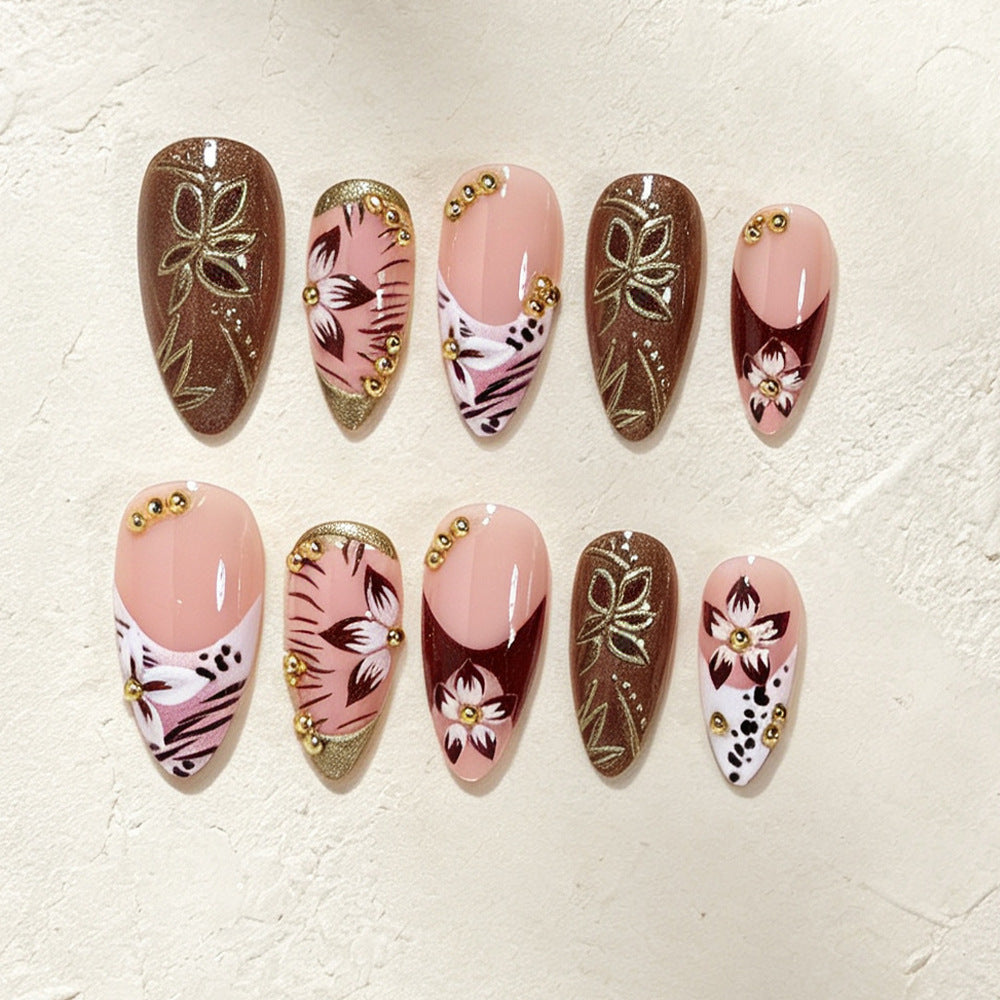 Artistic Long Stiletto Nail Design Kalsten