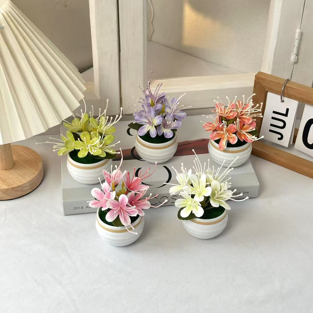 Decorative Potted Floral Arrangement for Home Decor