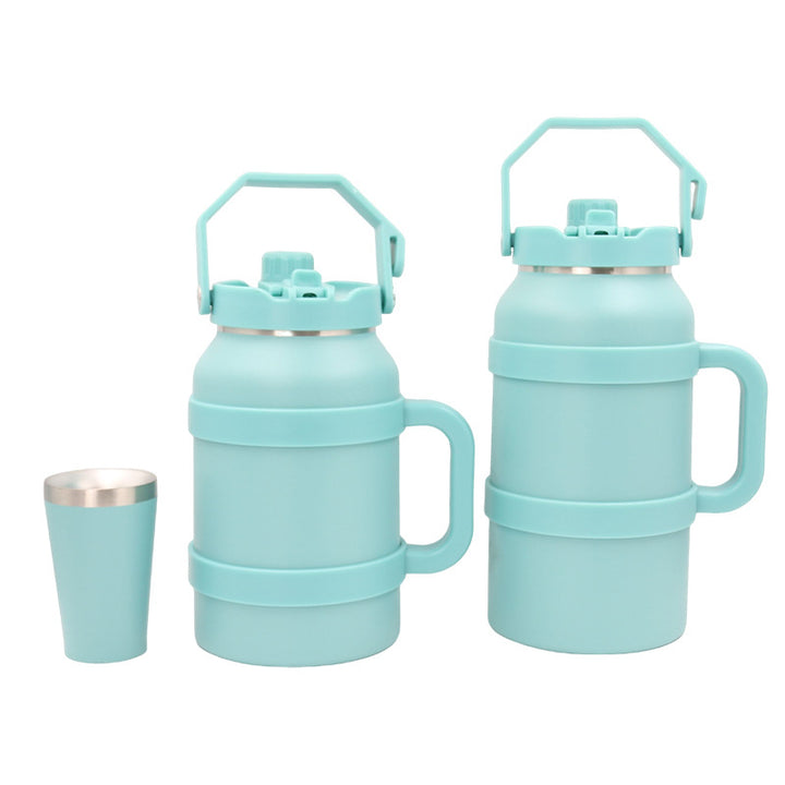 Ladies Insulated Stainless Steel Drinking Bottle with Practical Handle and Double Wall Technology Kalsten