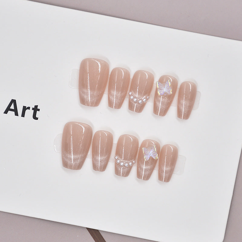 Glamorous Heart-Themed Press-On Nail Set Kalsten
