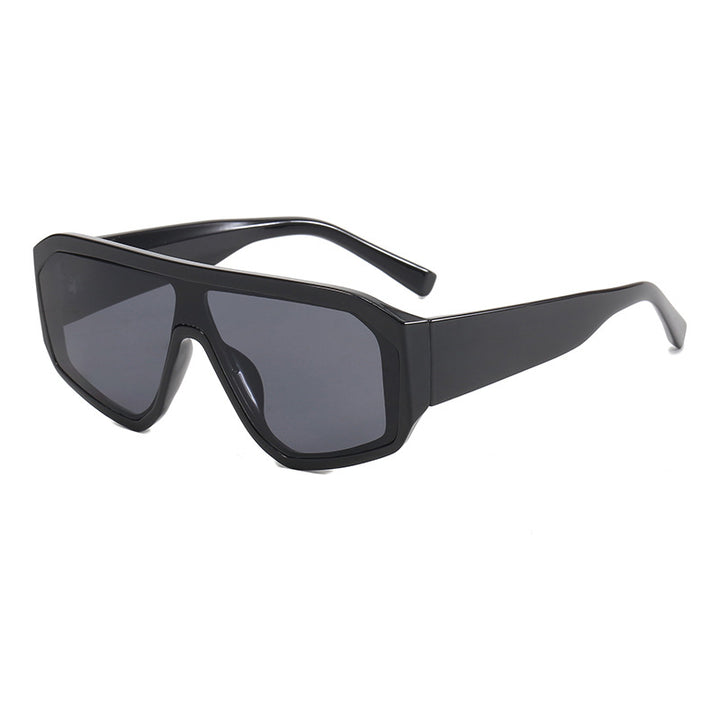 Women Fashionable Oversized Sunglasses in Futuristic Design Kalsten
