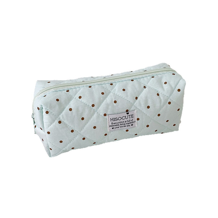 Quilted Cosmetic Pencil Case