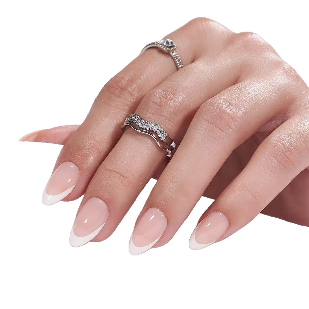 Elegant French Tip Press-On Nails Kalsten