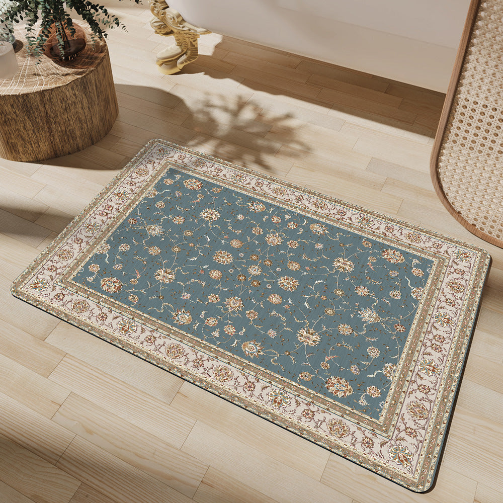 Elegant Vintage Floral Bath Mat Kalsten 1788245864