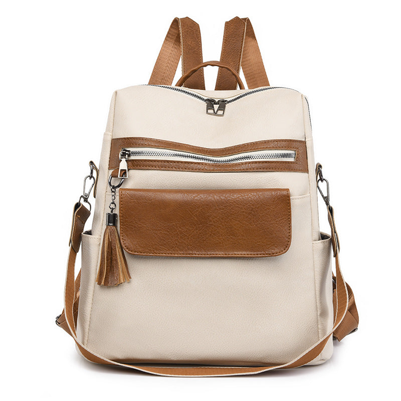 Multi-Functional Faux Leather Backpack Kalsten