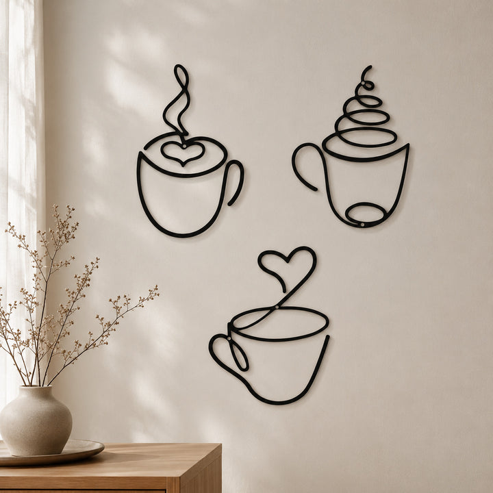 Artistic Coffee Mugs Wall Decoration