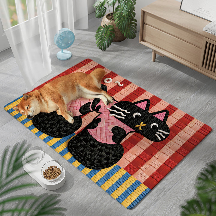 Playful Cat-Themed Pet Comfort Mat Kalsten