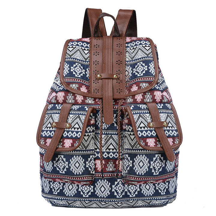 Bohemian Ethnic Print Backpack Kalsten