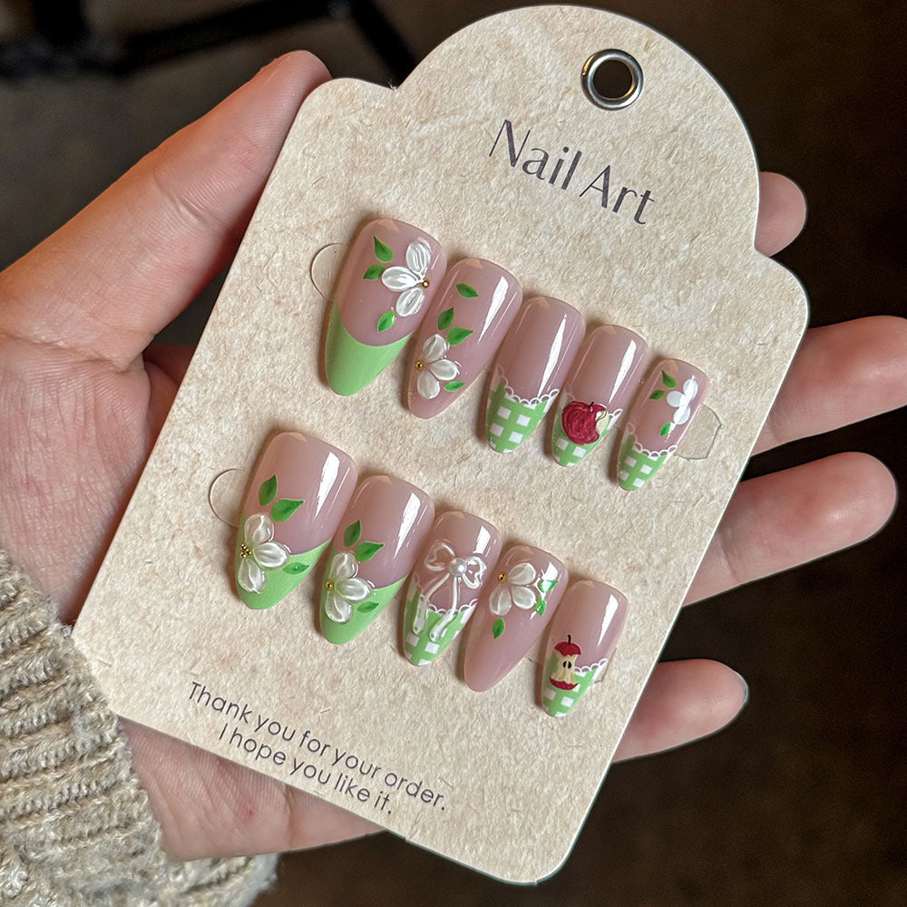 Artistic Floral Press-On Nail Art Collection Kalsten