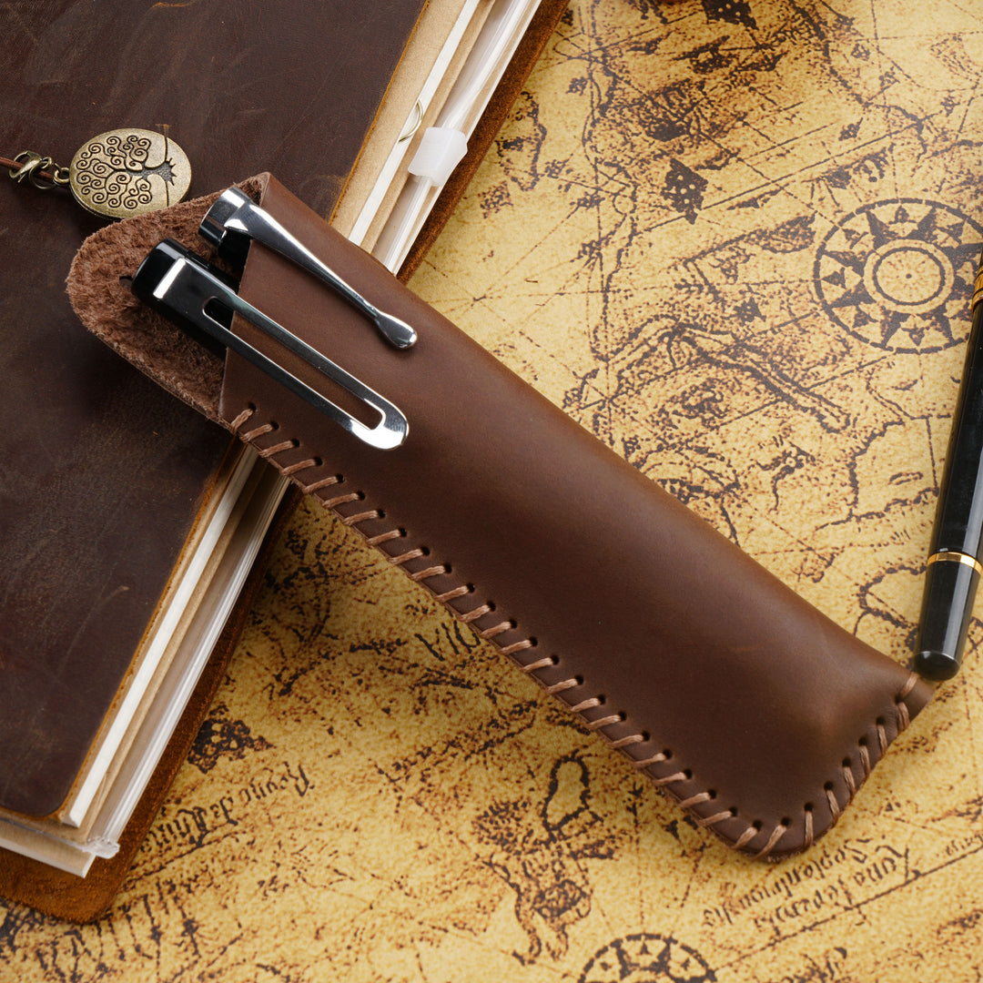 Leather Pencil Roll Case