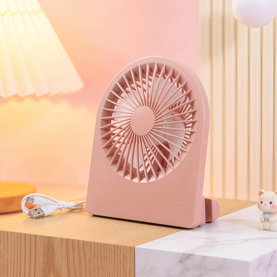 Ladies Compact Table Fan with USB Connection and Quiet Operating Modes Kalsten